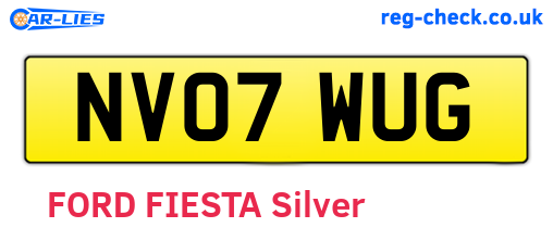 NV07WUG are the vehicle registration plates.