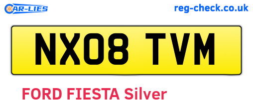 NX08TVM are the vehicle registration plates.