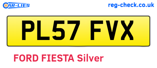 PL57FVX are the vehicle registration plates.