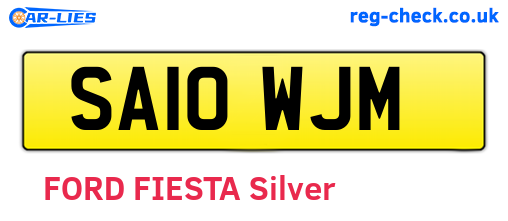 SA10WJM are the vehicle registration plates.
