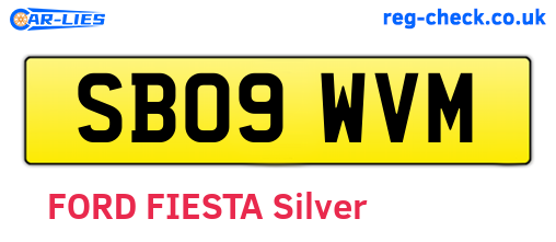 SB09WVM are the vehicle registration plates.