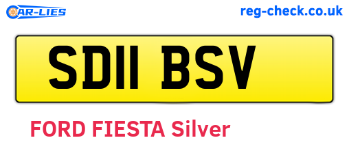 SD11BSV are the vehicle registration plates.