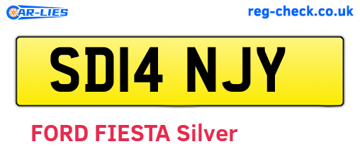 SD14NJY are the vehicle registration plates.