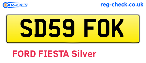 SD59FOK are the vehicle registration plates.