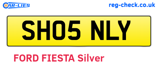 SH05NLY are the vehicle registration plates.