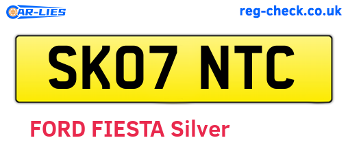 SK07NTC are the vehicle registration plates.