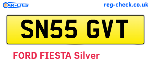 SN55GVT are the vehicle registration plates.