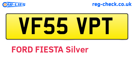 VF55VPT are the vehicle registration plates.