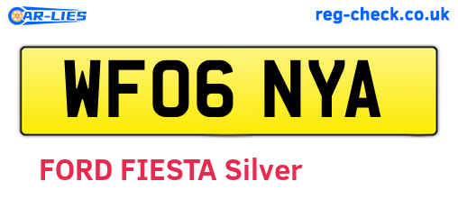WF06NYA are the vehicle registration plates.
