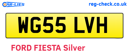 WG55LVH are the vehicle registration plates.
