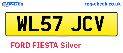 WL57JCV are the vehicle registration plates.