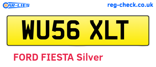 WU56XLT are the vehicle registration plates.