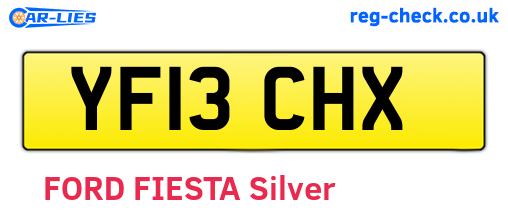 YF13CHX are the vehicle registration plates.
