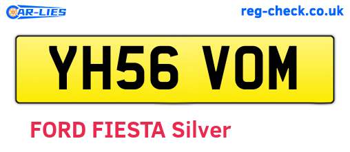 YH56VOM are the vehicle registration plates.