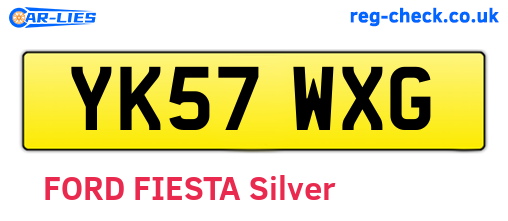 YK57WXG are the vehicle registration plates.