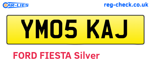YM05KAJ are the vehicle registration plates.