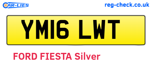 YM16LWT are the vehicle registration plates.