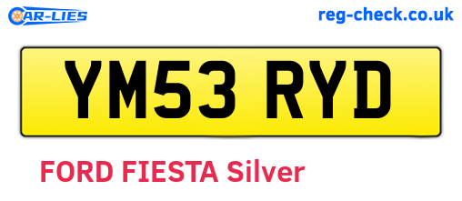 YM53RYD are the vehicle registration plates.