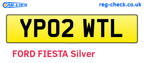 YP02WTL are the vehicle registration plates.
