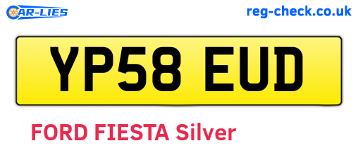 YP58EUD are the vehicle registration plates.