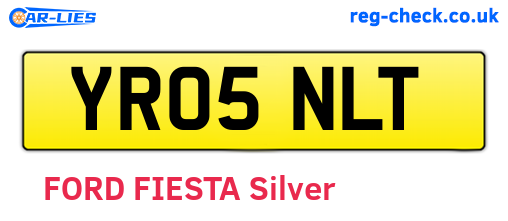 YR05NLT are the vehicle registration plates.