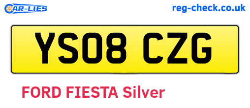 YS08CZG are the vehicle registration plates.