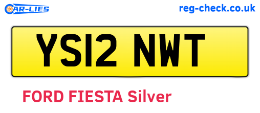 YS12NWT are the vehicle registration plates.