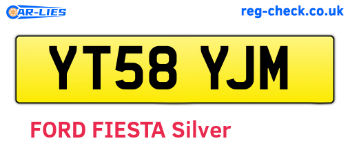 YT58YJM are the vehicle registration plates.