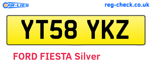 YT58YKZ are the vehicle registration plates.