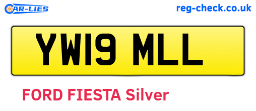 YW19MLL are the vehicle registration plates.