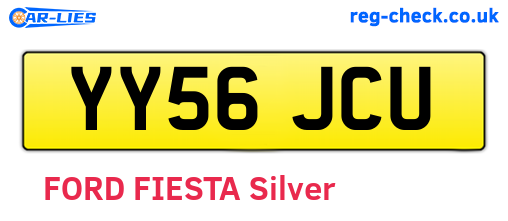 YY56JCU are the vehicle registration plates.