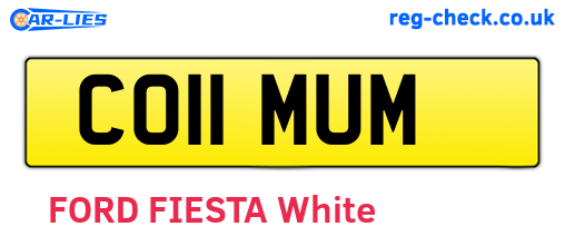 CO11MUM are the vehicle registration plates.