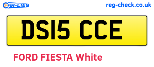 DS15CCE are the vehicle registration plates.