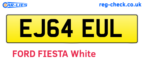 EJ64EUL are the vehicle registration plates.