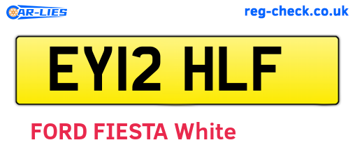 EY12HLF are the vehicle registration plates.