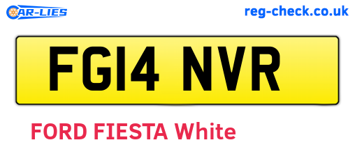 FG14NVR are the vehicle registration plates.