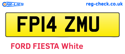 FP14ZMU are the vehicle registration plates.