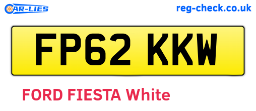 FP62KKW are the vehicle registration plates.