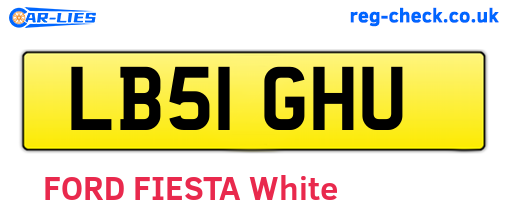 LB51GHU are the vehicle registration plates.