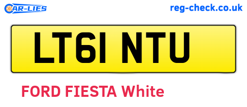LT61NTU are the vehicle registration plates.