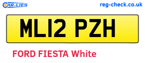 ML12PZH are the vehicle registration plates.