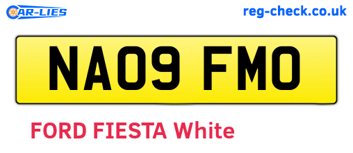 NA09FMO are the vehicle registration plates.