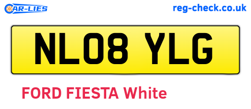 NL08YLG are the vehicle registration plates.