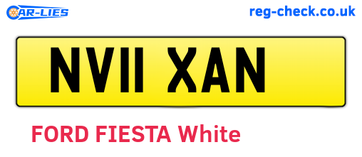 NV11XAN are the vehicle registration plates.