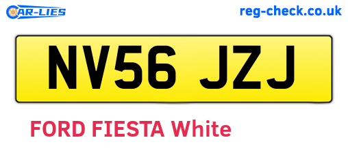 NV56JZJ are the vehicle registration plates.