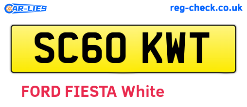 SC60KWT are the vehicle registration plates.