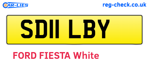 SD11LBY are the vehicle registration plates.