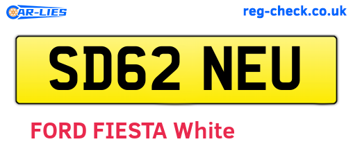 SD62NEU are the vehicle registration plates.