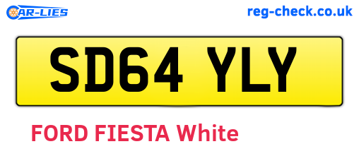SD64YLY are the vehicle registration plates.
