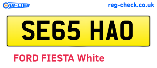 SE65HAO are the vehicle registration plates.